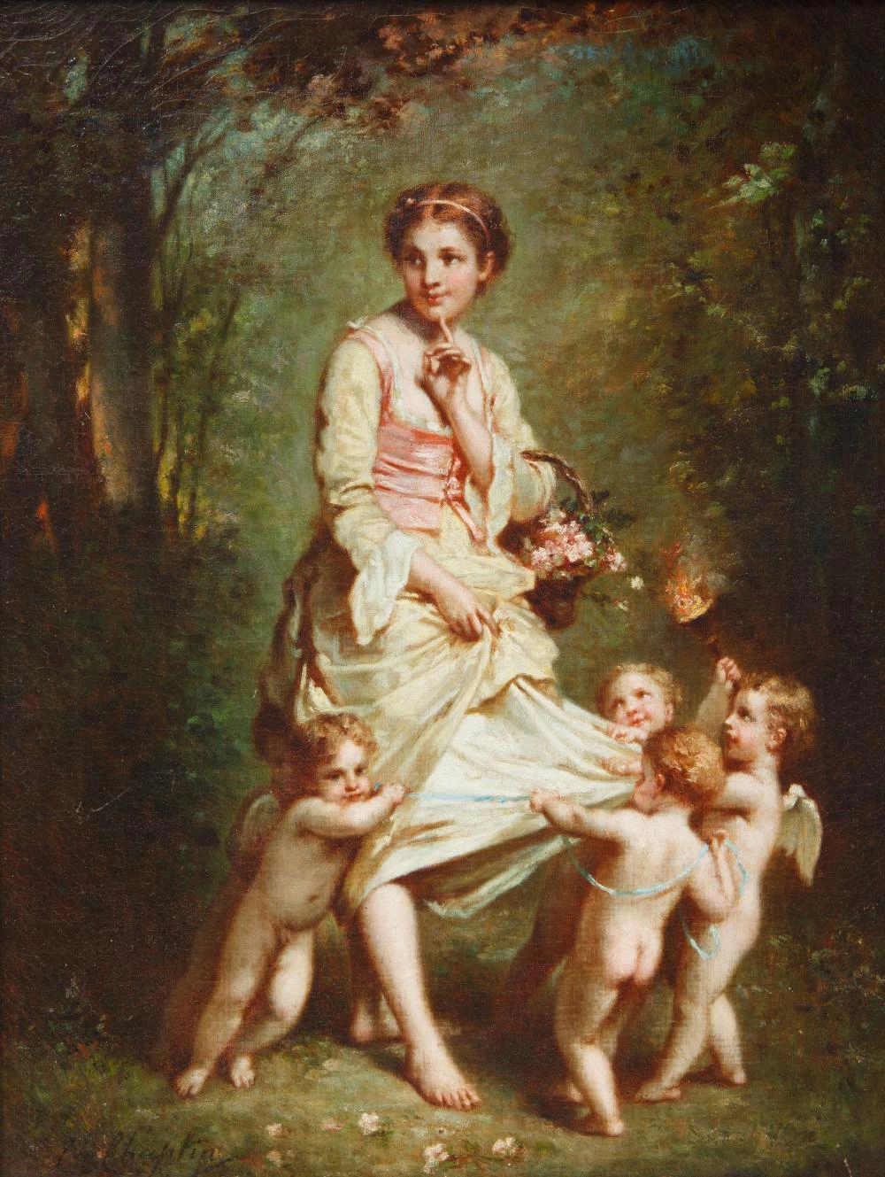 Charles Joshua Chaplin - Venere con putti